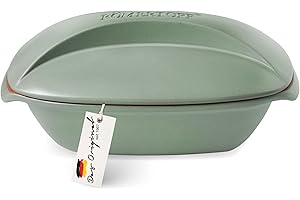 ROMERTOPF Römertopf CULINARIO Cocotte pour 4 personnes – Cocotte de 3 litres avec couvercle en céramique – Pour mijoter, rôtir et cuire à la vapeur – Passe au four
