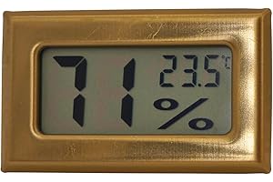 GERMANUS Higrómetro digital 490, dorado