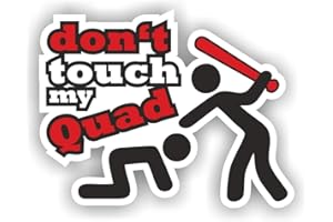 FOLIEN-ZENTRUM Dont Touch My Quad Shocker Hand Adesivo per auto JDM Tuning OEM DUB Bombing Fun w