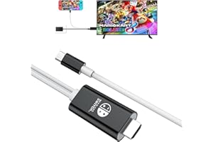 AriKroii Cavo USB-C a HDMI 4K per Nintendo Switch/OLED | Adattatore TV con Ricarica 100W PD, Docking Station Portatile da Viaggio,Compatibile con PC, Tablet, Monitor, Proiettori e Dispositivi Type-C