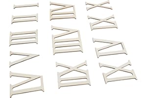 CAIQINLEN Numeri Per Orologio Da Parete, Numeri In Legno, trucioli di Legno Fai-da-Te Artigianali in Legno Leggeri per la Decorazione Domestica per Accessori da Sposa