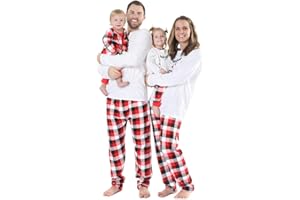 BOBORA 2PCs Christmas Pyjamas Family Sleepwear Set Long Sleeve Top with Bottoms Pjs Set for Families…