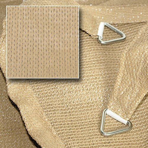 hanSe® Marken Sonnensegel Sonnenschutz Segel Quadrat 2×2 m Sand - 2