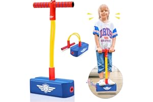 Toyzey Pogo Stick für Kinder,Spielzeug ab 3 4 5 6 7 8 9 10 11 12 Jahre Jungen Spielzeug für draußen ab 3-8 Jahren Geschenke für Kinder 8-12 Jahre Geschenk Jungen 3-12 Jahre Weihnachts Geschenke