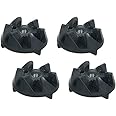 Filfora Rubber Coupler for PANASONIC Mixer Grinder jar's, Black (Pack of 4)