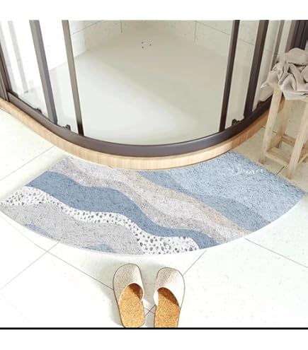 Tappetino Da Bagno Curvo Antiscivolo - Morbido E Assorbente Per Doccia, Corridoio, Camera