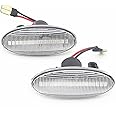 Meimeier LED Side Marker Lights Dynamic Turn Signal Light for Nissan Qashqai J10 X-trail T31 Cube Juke Leaf Micra Micra K13 Note E11 (white)