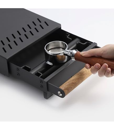 Boîte à Marc De Café En Acier Inoxydable 304 – Avec Barre Transversale Caoutchoutée, Pour Machine Espresso