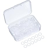 Lot de 200 joints toriques en caoutchouc transparent pour clavier MX Switch et touches de clavier mécanique avec boîte de ran