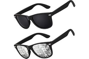 LINVO Gafas de Sol Hombre Mujer Polarizadas Gafas de Conducir con Protección UV Estilo Retro 80's Marca de Diseño Gafas de Sol
