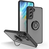 Case Compatible with Coverzone Samsung Galaxy A35 Thunder Hux Ring Cover 360&deg; Rotatable With Stylish and Decorative Model Stand