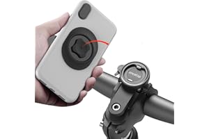 sincetop Uniwersalny uchwyt na telefon rowerowy, aluminiowy uchwyt na telefon do rowerów górskich i szosowych, szybkie połączenie, klips do jazdy konnej, zacisk kierownicy MTB - 【Seria C - 1