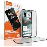 CaseOnn Nothing Phone (3) Tam Kaplayan 9H Temperli Cam Ekran Koruyucu Siyah [Nothing Phone 3 ile Uyumlu]