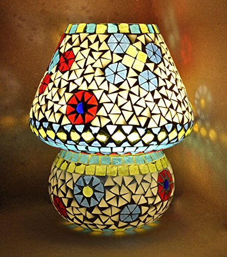 Lalhaveli Handmade Glass Turkish Lamp 9 X 8 Inches RS.2540 (60.00% Off) - Amazon