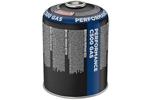 Coleman C500 Performance Bombola Gas con Valvola, per Fornelli da Campeggio, Cartuccia Compatta e Richiudibile, Verde