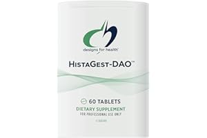 Designs for Health HistaGest-DAO - Diamine Oxidase DAO Enzyme to Support Digestion of Histamine-Containing Foods - 20,000 HDU DAO Diamine Oxidase Enzymes (60 Gastro-Resistant Tablets)