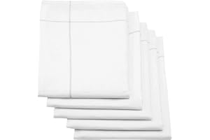 ‎ZOLLNER ZOLLNER 5er Set Geschirrtücher, 50x70 cm, Halbleinen, weiß grau