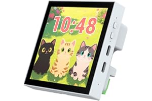 Waveshare ESP32-P4-86-Panel-ETH-2RO(Version with Ethernet Port&RS485 Terminal&2-ch Relay, No Camera Port), ESP32-P4 Smart 86 Box, Feature 2-Core&1-Core RISC-V, Onboard 4inch 720x720 5Point Touch LCD