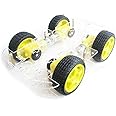 EMO 4 wheel 2 layer Robot Smart Car Chassis Kits with Speed Encoder for Arduino DIY