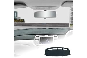 KUNGKIC Pour Fiat 500 2008-2023 Tapis de tableau de bord Couverture de tableau de bord Intérieur de voiture Pièces de protection solaire Dashboard Lumière Protection Tapis Intérieur Accessoires