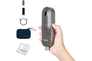PERGEAR Trisio Lite 2 VR-Kamera 8K Virtual Tour Camera NodeRotate 360° Kamera Panorama 32MP Smart HDR Rendering Algorithmus Eingebauter 8G Speicher 200 Min. Akkulaufzeit
