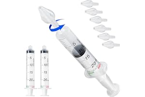 ITALSOLUTIONS Kit Siringa Per Lavaggi Nasali Bambini Maxi 20 ML Made In Italy, 2 siringhe 6 Olivette Lavaggio Nasale Bambini E Adulti Contro Raffreddore (2 SIRINGHE 20 ML 6 OLIVE)