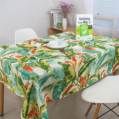 ZHUO Mediterranean style tablecloth Tropical rain forest Hotel Coffee Table Tableware dust cloth , 140*200cm