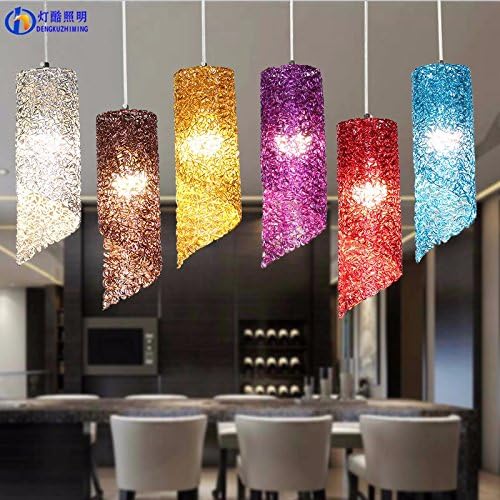 Dining room color aluminum cylindrical long tube pendant lamp,Champagne