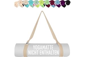 TECEUM Yogamattenriemen – Tragegurt Yogamatte – 30+ Farben – Verstellbarer Mattenhalter für alle Matten - Yoga Mat Strap [Matte nicht enthalten]