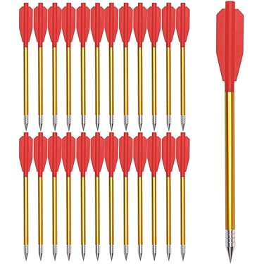 Flèches D'Arbalète Aluminium 20'' - Surwolf - 4 Ailettes Caoutchouc - 125 Grains - NEUF