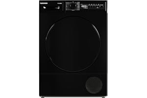 Telefunken T-11-400-B Kondenstrockner / 7kg Trockner mit 15 Programmen, Startzeitvorwahl, Knitterschutz & reversierenden Trommelbewegungen, schwarz