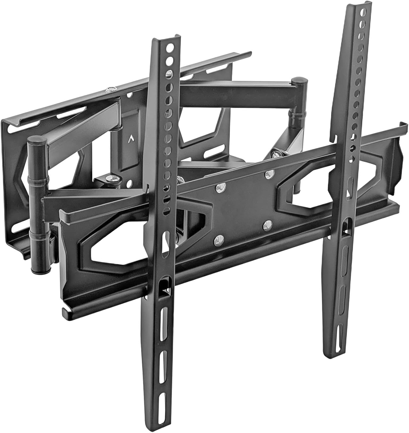 Harbour Housewares Full Motion TV Wall Bracket 25-65" – Tilt, Swivel & Rotate, VESA 100x100-400x400, Supports Up to 40kg, Black Steel, Home Cinema Mount
