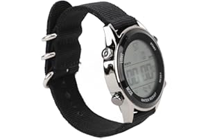 NAROOTE Orologio Sportivo Digitale da Uomo, Orologi Sportivi Elettronici con Cinturino in Nylon Intelligente per Esterni (BLACK)
