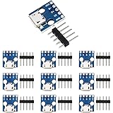 WayinTop 10 Stücke Micro USB zu DIP Adapter Board 5 Pin 2.54mm Pitch 5V Breakout Konverter Modul für DIY USB Netzteil Steckbr