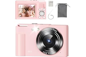 Macchina Fotografica, COLALY Fotocamera Digitale Vlogging Camera with Zoom Digitale 16X, Ricaricabile Macchina Digitale Compatta con Scheda da 8GB per Bambini Adolescenti Anziani Principianti