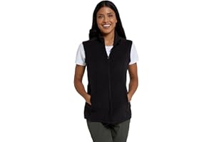 Mountain Warehouse Camber Womens Gilet - Lightweight Sleeveless Jacket, Microfleece Bodywarmer, Breathable Vest, Zipped Side Pockets - For Spring Summer, Camping, Hiking
