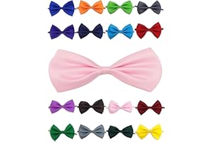 Doggie Style Store Bow Tie Dog Puppy Cat Kitten Pet Tuxedo Wedding Dicky Bowtie Birthday Party Tux Fancy Dress Neck Collar Pale Light Pink