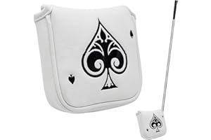 VAILEAL Golf Mallet Putter Cover, Golf Big Mallet Putter Head Cover Golf Putter Cover, Headcover Magnetic Protector Mallet Putter Head Covers for Odyssey 2 Ball Style Putters