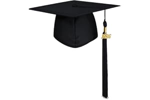 GraduatePro Graduation Cap Hat for Adults 2026 Mortor Board Academic High School University with Tassel 18 Colors