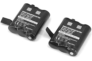 SUNDELY® 2 baterías para Motorola Radio TLKR T92 H2O T82 Extreme T62 T605 H2O T800 PMNN4477AR 1532 PMR446 1650mAh 3.6V AA recargable Ni-MH alta capacidad paquete de baterías de repuesto