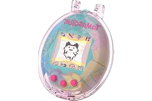 GIOPUEY Funda Compatible con Tamagotchi Original, Alta Transparencia Carcasa, Material de PC Duro Case, Sin Amarillamiento, Sin Decoloración - Transparent Pink