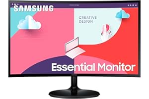 Samsung S36C Essential Monitor S27C364EAU, Curved, 27 Zoll, VA-Panel, Full HD-Auflösung, Eco Saving Plus, AMD FreeSync, 4 ms 