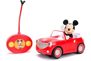 Jada- Vehículo Radiocontrol Mickey Roadster- Incluye Mando, Adecuado a Partir de 3 Años, Color Rojo, 19 cm (253074000)