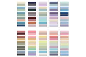 2000Pcs Sticky Tabs for Annotating Books, JIANTA Morandi Book Tabs for Binders, Repositionable Book Flags Strip Index Tabs Clear Page Markers Writable for Office School Reading Highlights Classifying