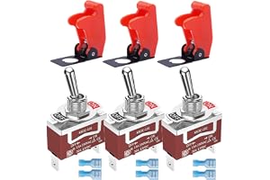 Gebildet Säkerhetsskydd Marin Vippströmbrytare 12VDC 20A Vippströmbrytare 250V AC 15A Heavy Duty SPST På/Av 2 Pins för Auto C