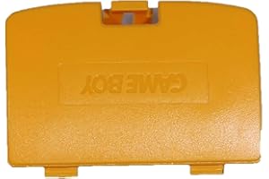 GBC Batterie Abdeckung, ENDARK Kunststoffreparatur Rückendeckel Teile Ersatz Akkufachdeckel für GBC Gameboy Color System (2 stücke Gelb)