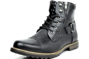 Bruno Marc Stivali Vestito Moto Uomo Moda Chukka Boots Scarpe Casuale Stringate Motociclo Stivaletti