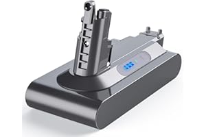 FLYLINKTECH V10 6000mAh Remplacement Batterie, Dyson V10 SV12 Batterie pour Dyson V10 Absolute Animal Cyclone Motorhead Total Clean SV12 Aspirateur & 2 Filtres + Brosse de Nettoyage + Tournevis