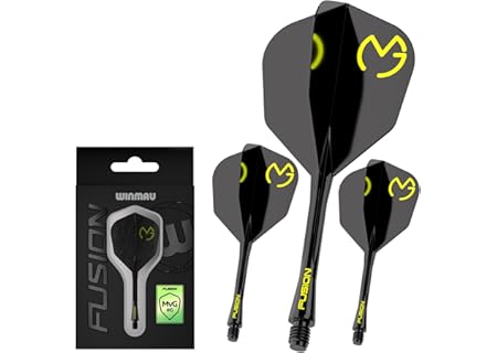 WINMAU Darts - Fusion Integrerat flyg- och axelsystem - No.2 Form och design - Finns i kort, mellan - Amazon Deal & Rabatt