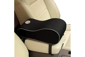 Totento Coussin D'accoudoir pour Voiture Universel en Mousse à Mémoire Respirable Coussin Accoudoir Voiture pour Console Central